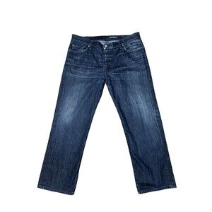 7 For All Mankind Jeans Mens Size 38x28 Standard Straight Stretch Button Fly